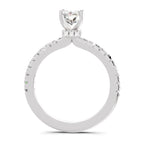 1.02 Ct Emerald Shape Solitaire Diamond Ring