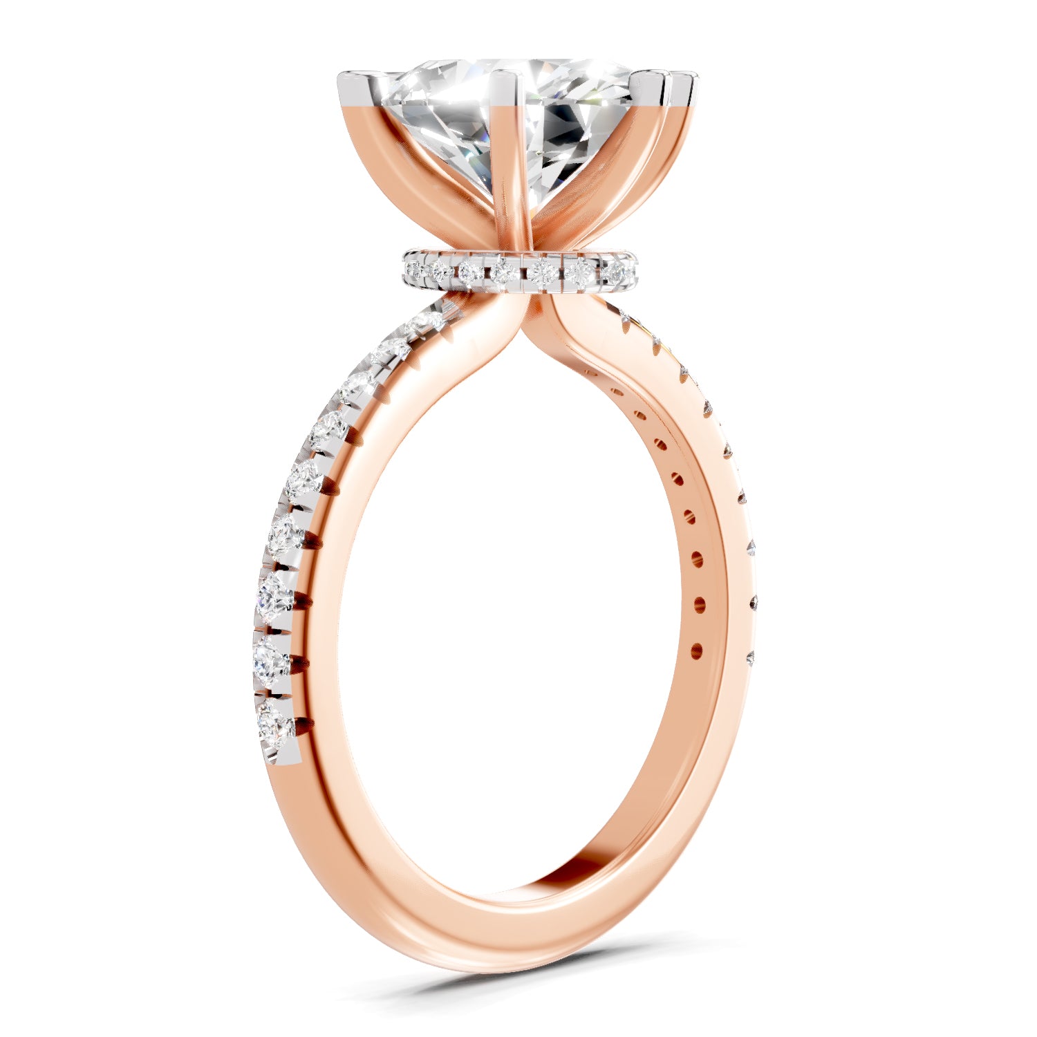 1.28 Ct Oval Shape Solitaire Diamond Ring
