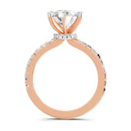 1.28 Ct Oval Shape Solitaire Diamond Ring