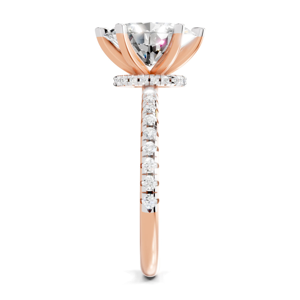 1.28 Ct Oval Shape Solitaire Diamond Ring