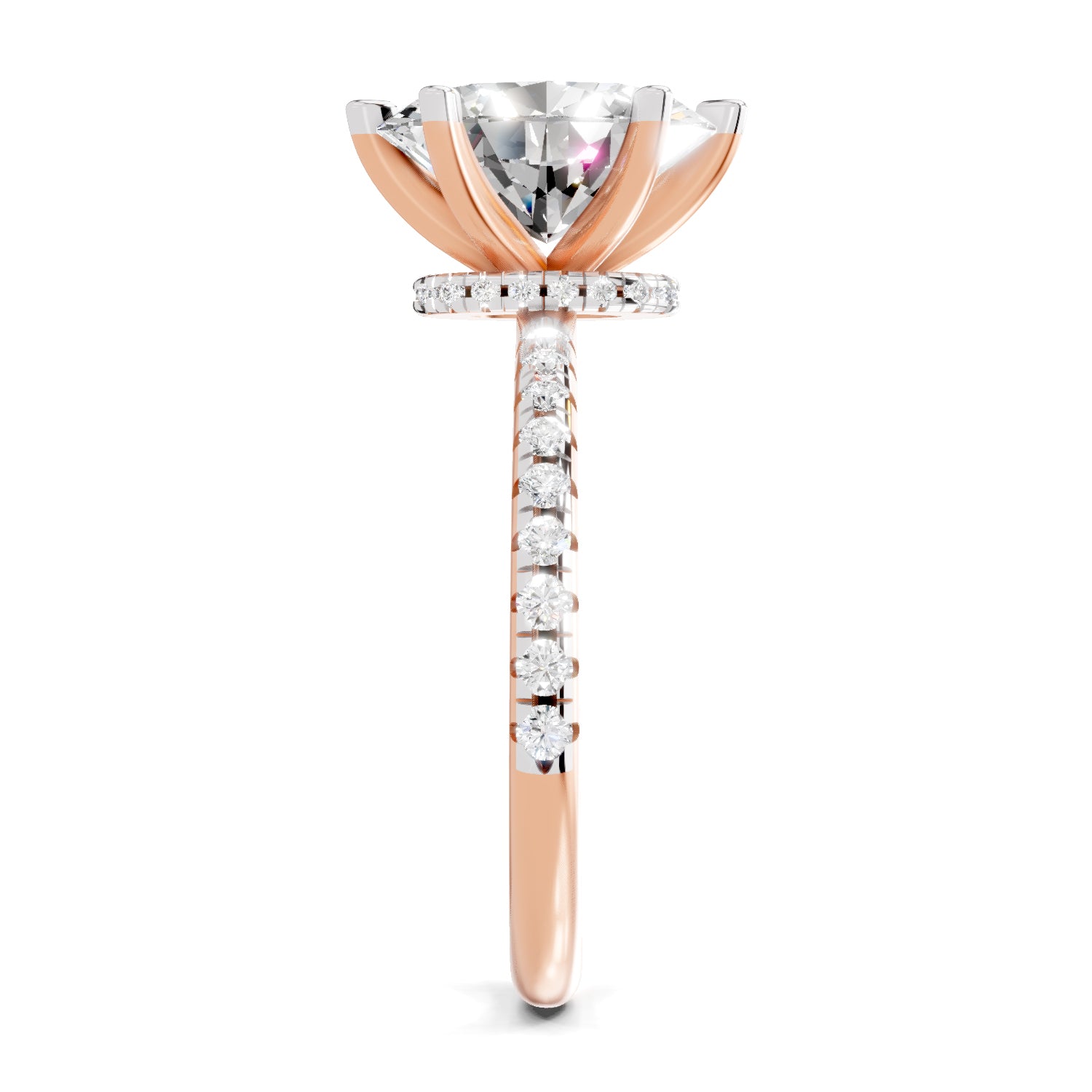 1.28 Ct Oval Shape Solitaire Diamond Ring