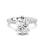 1.28 Ct Oval Shape Solitaire Diamond Ring