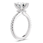1.28 Ct Oval Shape Solitaire Diamond Ring