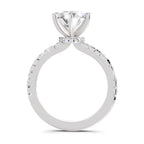 1.28 Ct Oval Shape Solitaire Diamond Ring