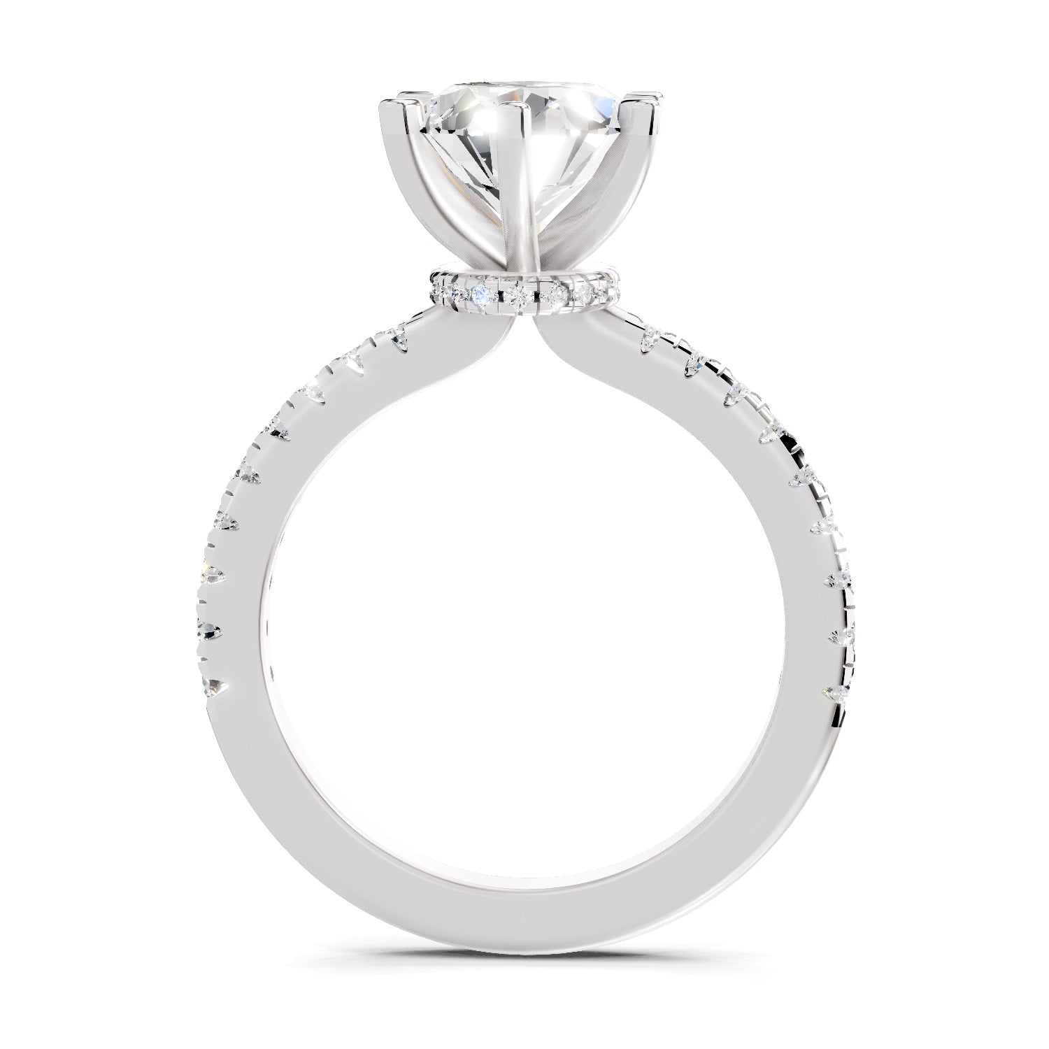 1.28 Ct Oval Shape Solitaire Diamond Ring