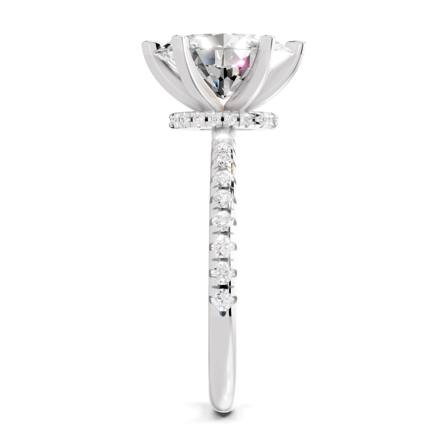 1.28 Ct Oval Shape Solitaire Diamond Ring