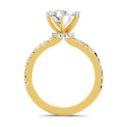 1.28 Ct Oval Shape Solitaire Diamond Ring