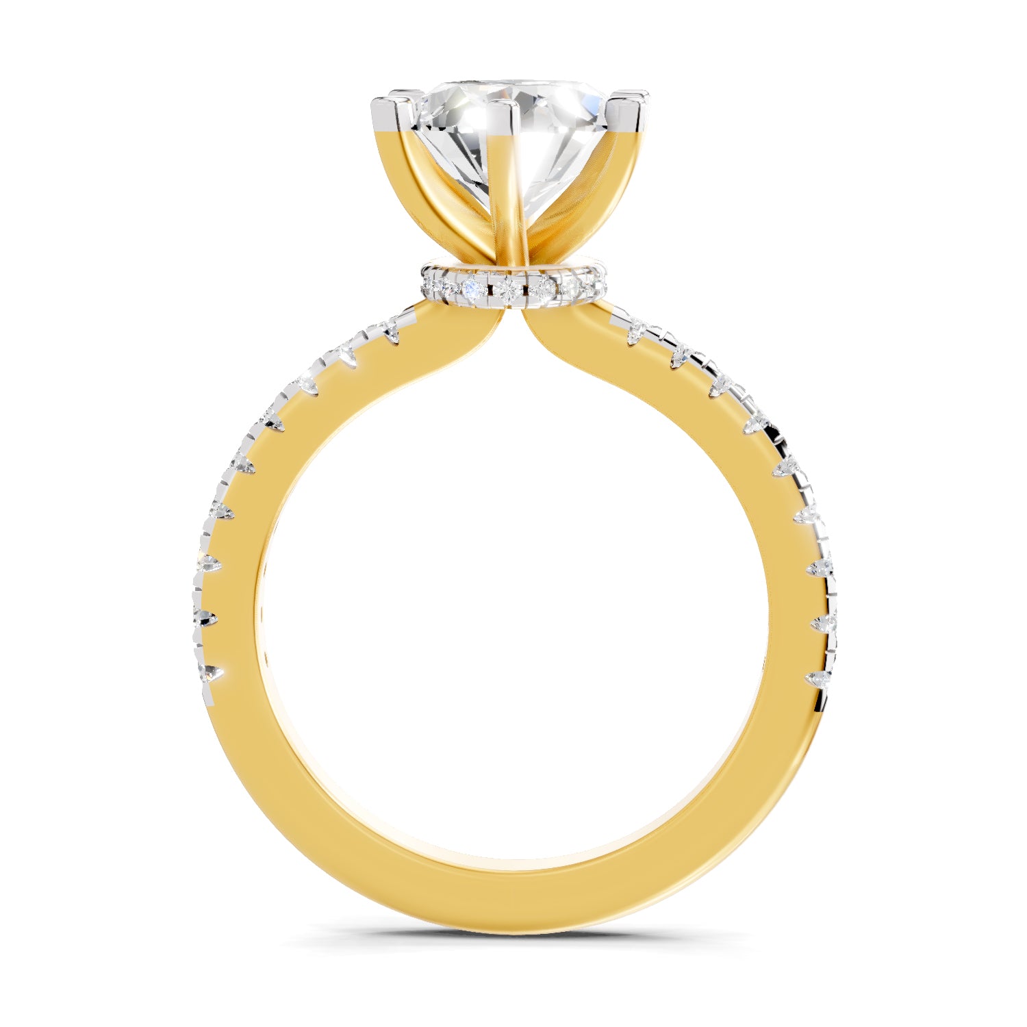 1.28 Ct Oval Shape Solitaire Diamond Ring