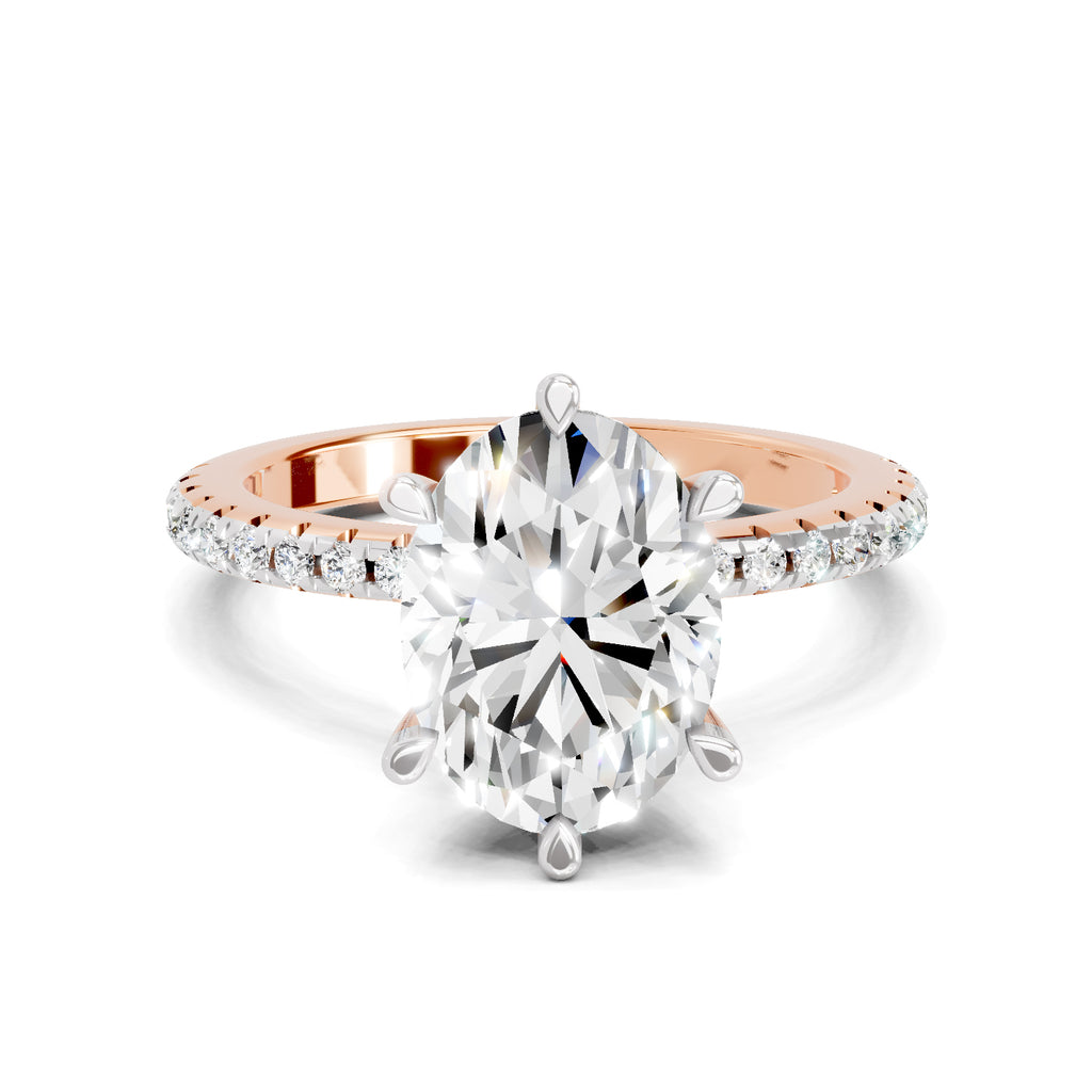 2.29 Ct Oval Shape Solitaire Diamond Ring