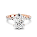 1.28 Ct Oval Shape Solitaire Diamond Ring