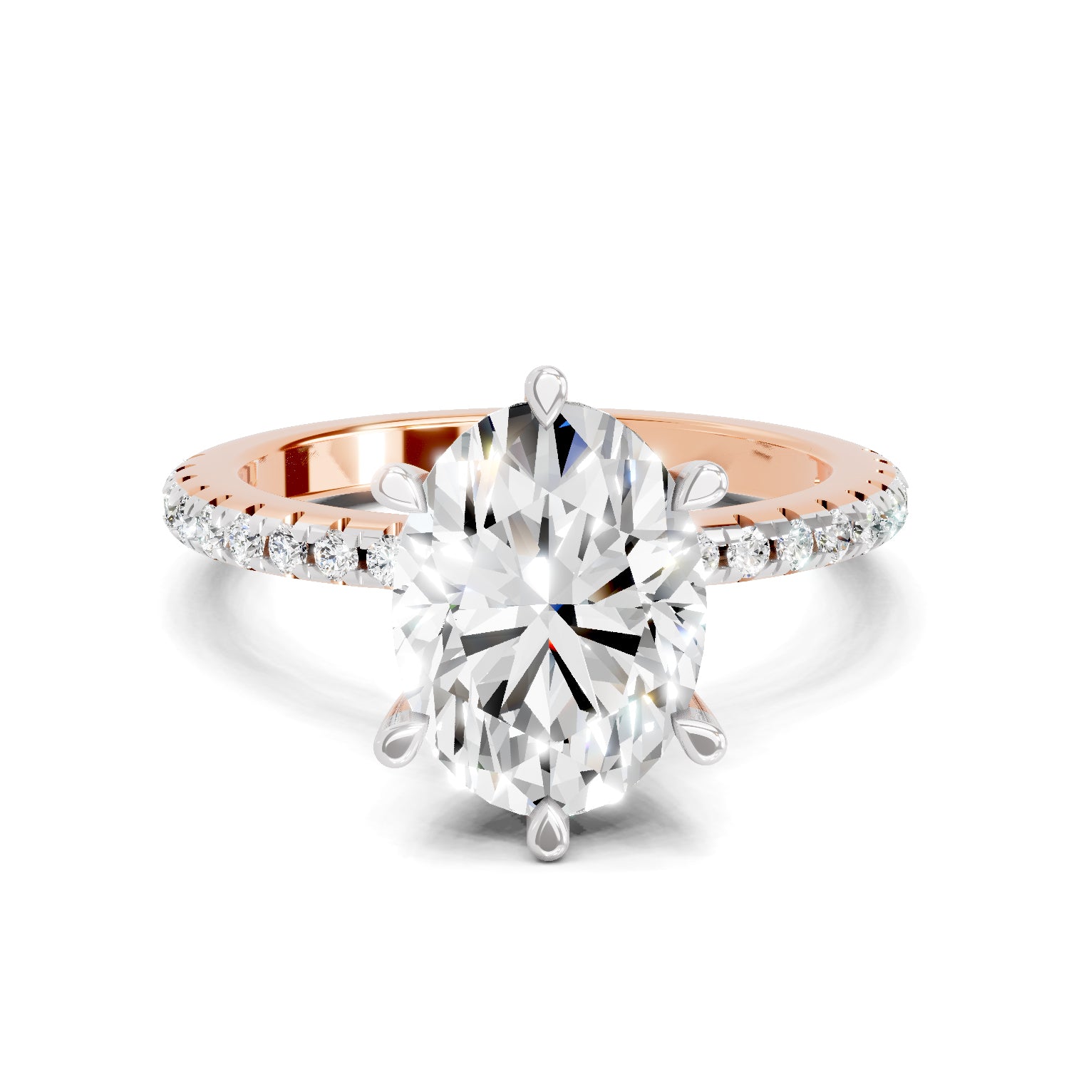 1.28 Ct Oval Shape Solitaire Diamond Ring