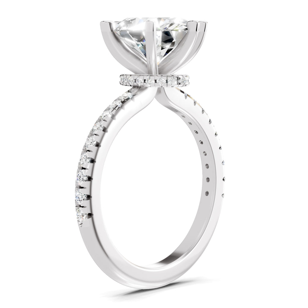 2.29 Ct Oval Shape Solitaire Diamond Ring