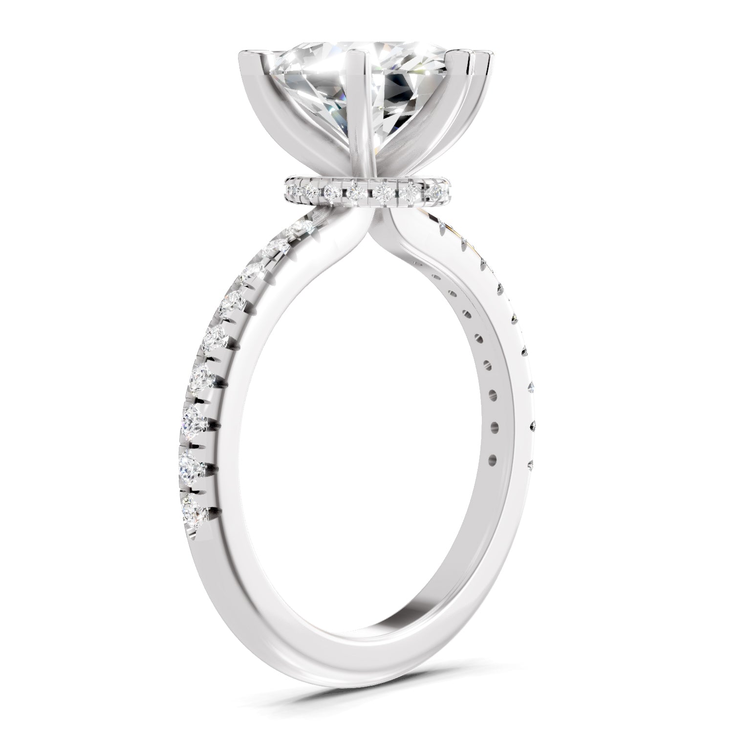 2.29 Ct Oval Shape Solitaire Diamond Ring