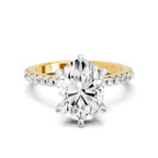 2.29 Ct Oval Shape Solitaire Diamond Ring