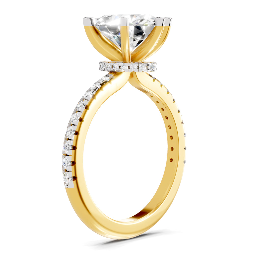 2.29 Ct Oval Shape Solitaire Diamond Ring