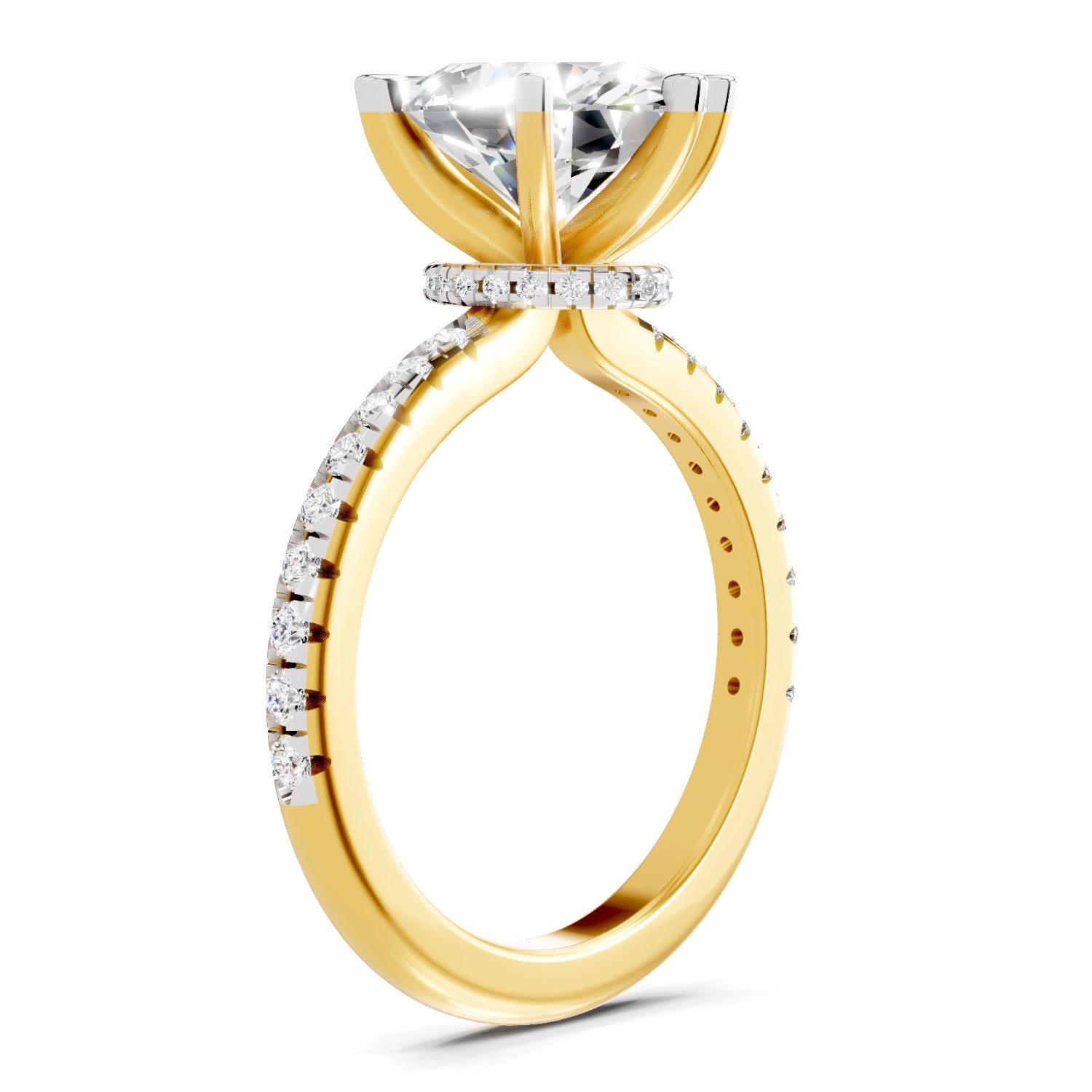 2.29 Ct Oval Shape Solitaire Diamond Ring
