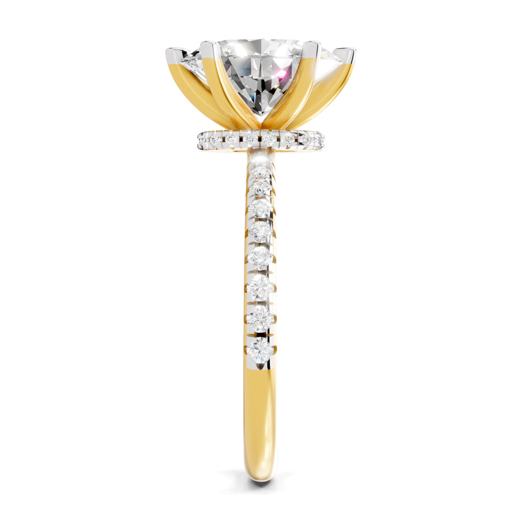 2.29 Ct Oval Shape Solitaire Diamond Ring