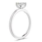 0.8 Ct Emerald Shape Solitaire Diamond Ring