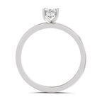0.8 Ct Emerald Shape Solitaire Diamond Ring