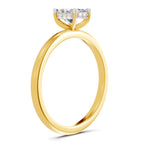 0.8 Ct Emerald Shape Solitaire Diamond Ring