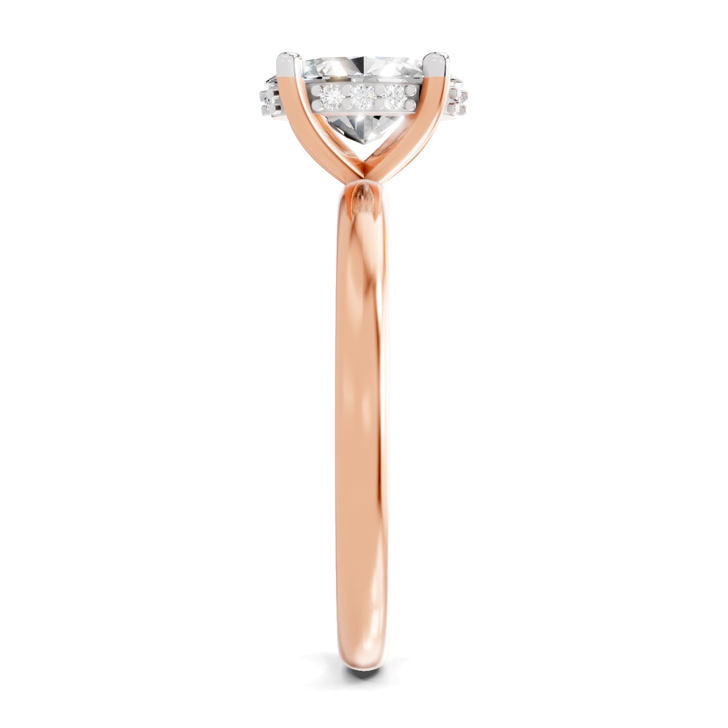 1.05 Ct Oval Shape Solitaire Diamond Ring