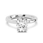 1.05 Ct Oval Shape Solitaire Diamond Ring
