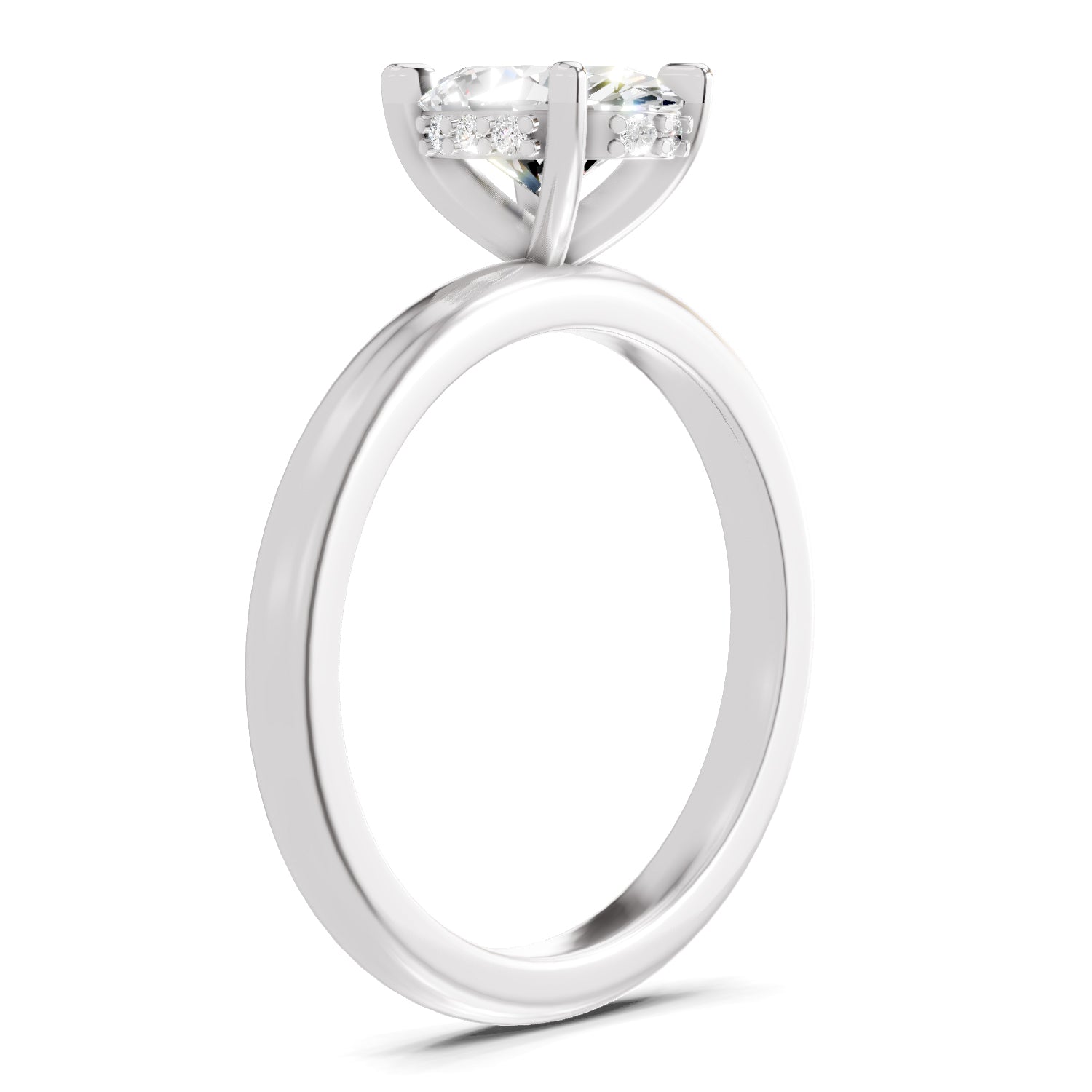 1.05 Ct Oval Shape Solitaire Diamond Ring