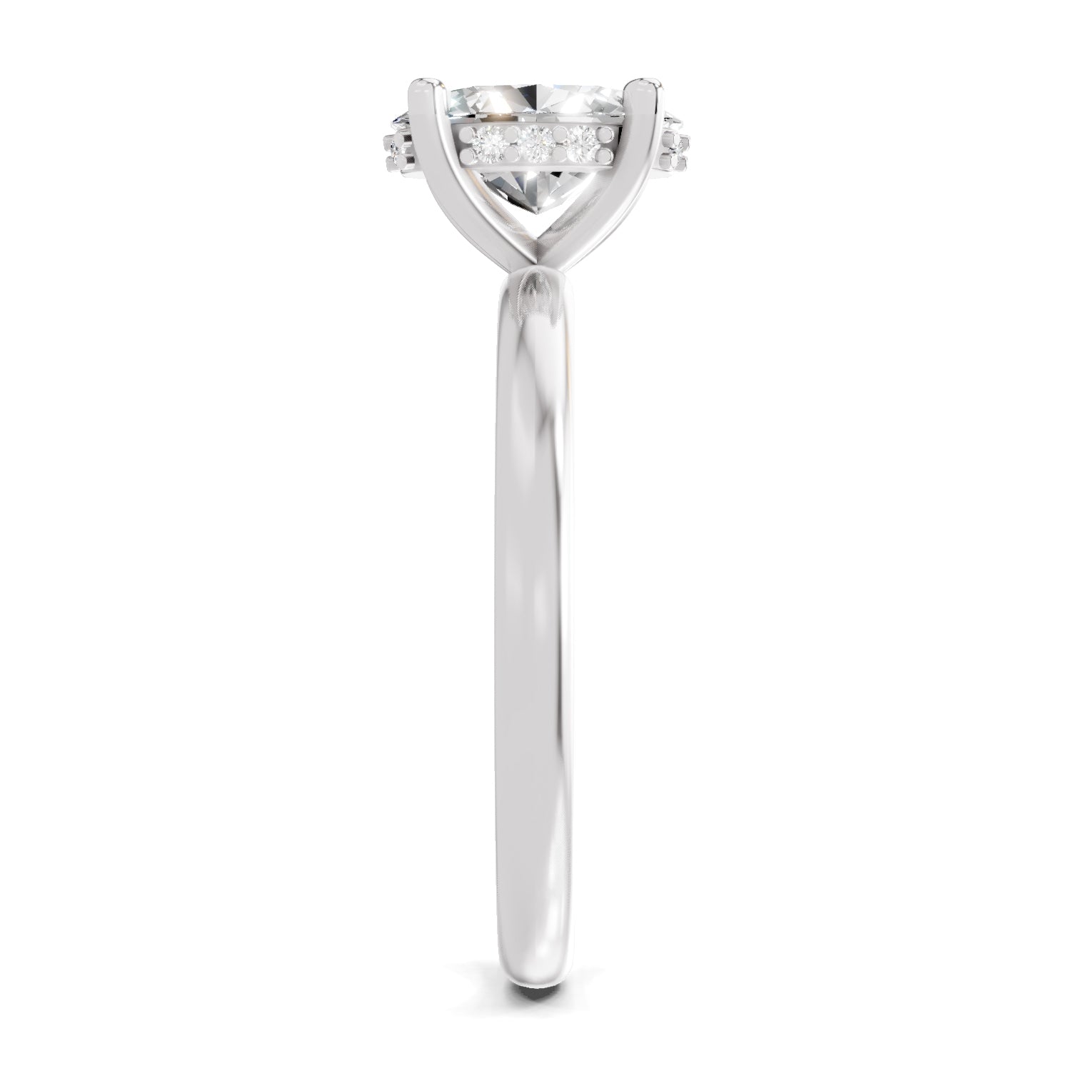 1.05 Ct Oval Shape Solitaire Diamond Ring
