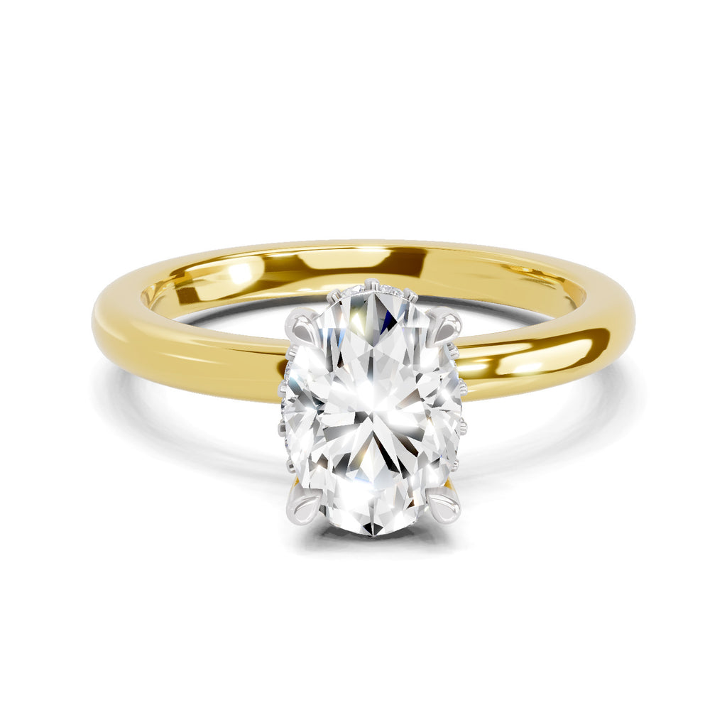 1.05 Ct Oval Shape Solitaire Diamond Ring