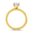 1.05 Ct Oval Shape Solitaire Diamond Ring