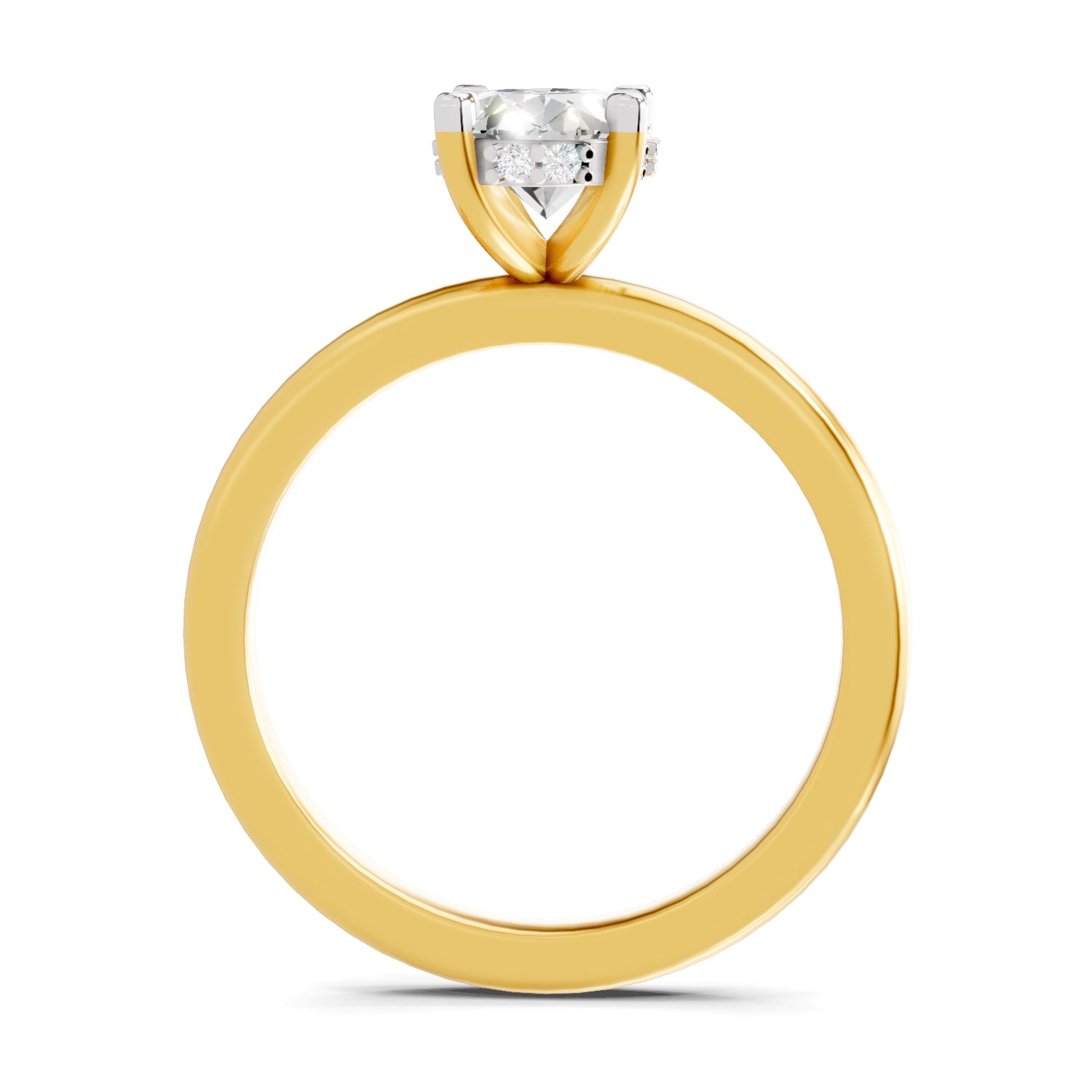 1.05 Ct Oval Shape Solitaire Diamond Ring