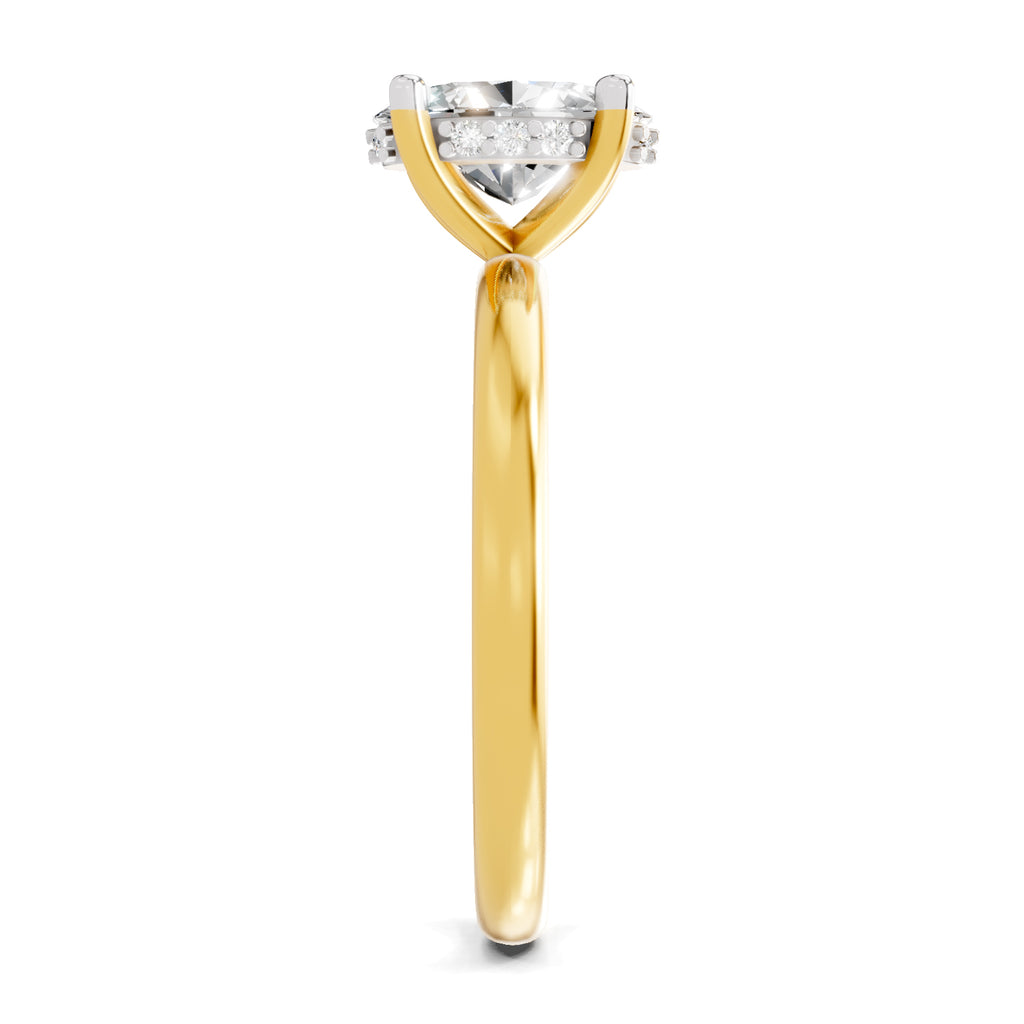 1.05 Ct Oval Shape Solitaire Diamond Ring