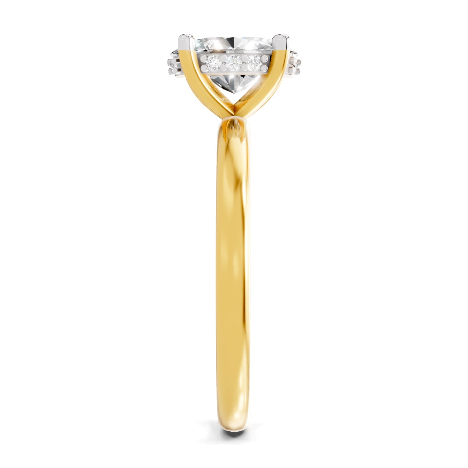 1.05 Ct Oval Shape Solitaire Diamond Ring