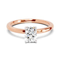 1.05 Ct Oval Shape Solitaire Diamond Ring