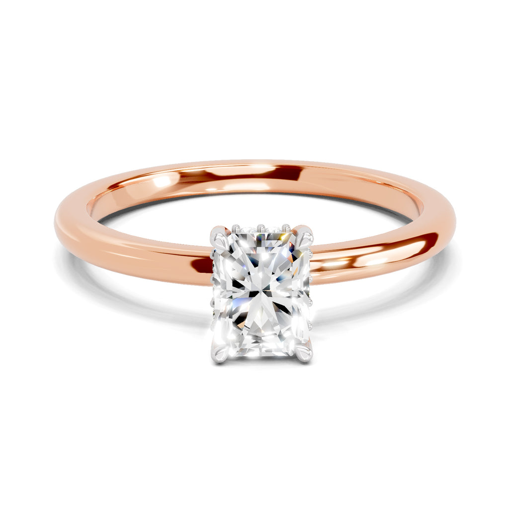 1.05 Ct Radiant Shape Solitaire Diamond Ring