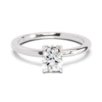 1.05 Ct Radiant Shape Solitaire Diamond Ring