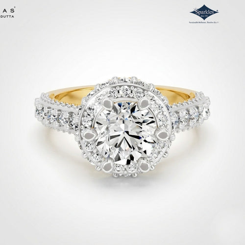 Arias by Lara Dutta Gleaming Halo Diamond Ring