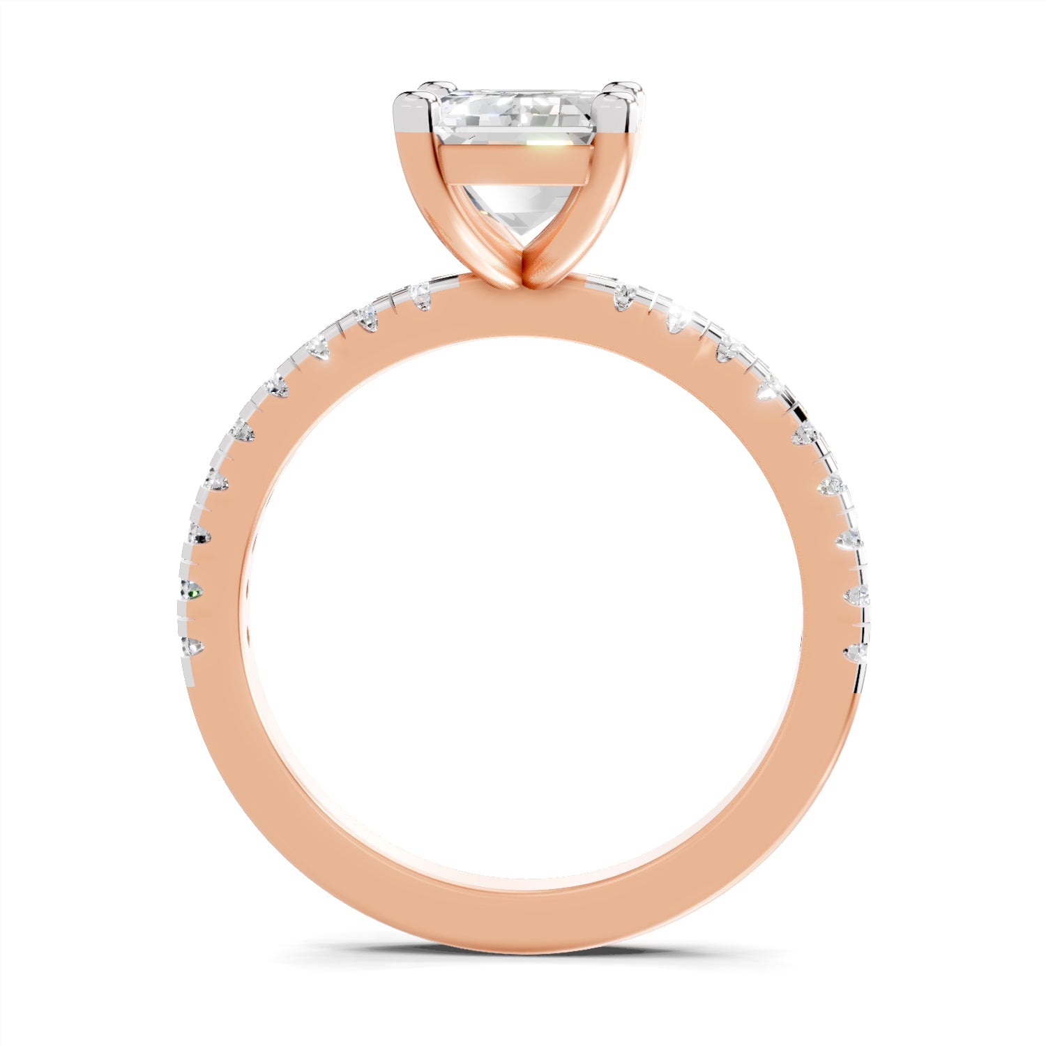 2.25 Carat Emerald Cut Diamond Engagement Ring
