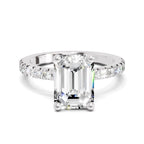 2.25 Carat Emerald Cut Diamond Engagement Ring