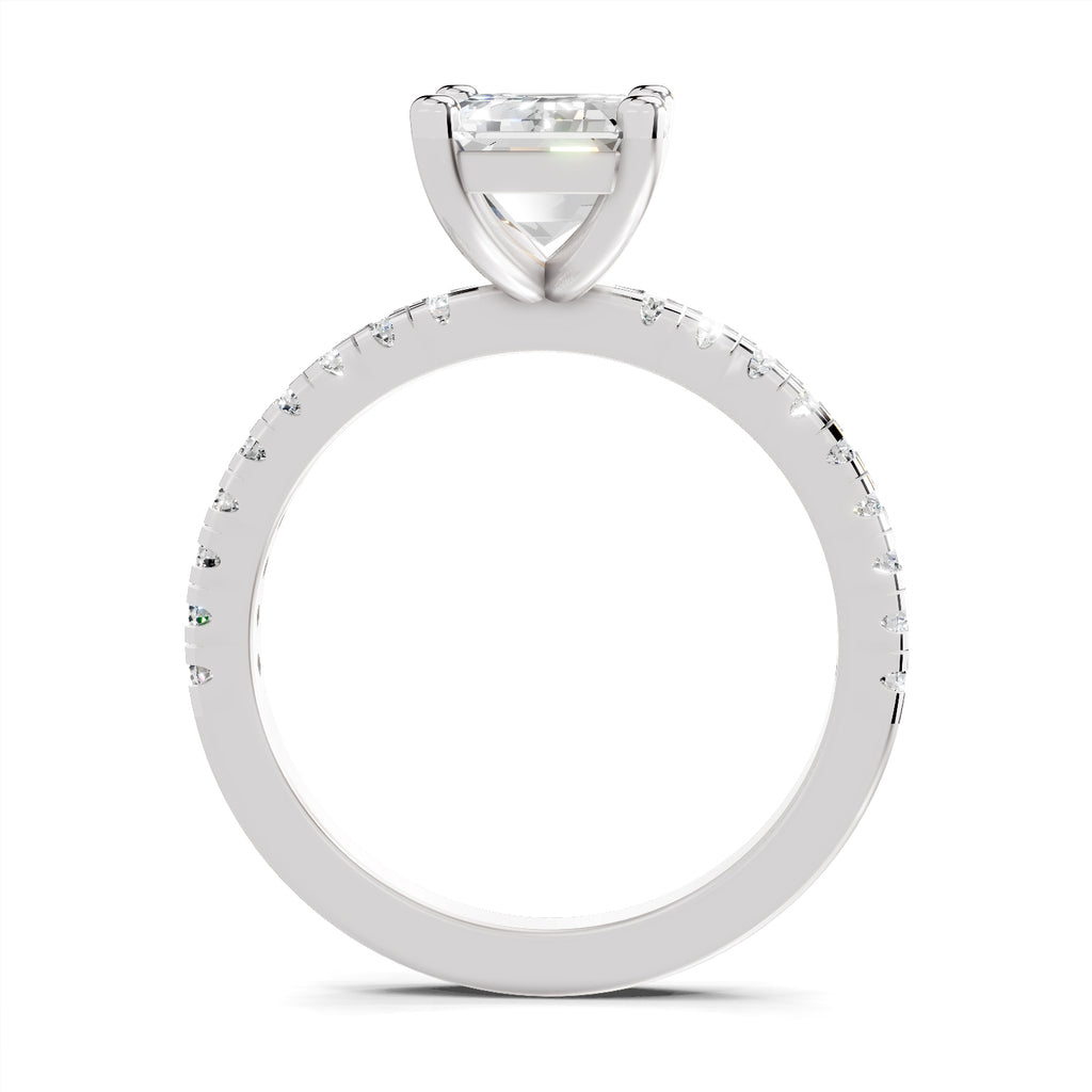 2.25 Carat Emerald Cut Diamond Engagement Ring