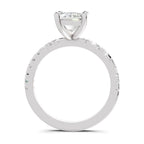 2.25 Carat Emerald Cut Diamond Engagement Ring