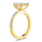 2.25 Carat Emerald Cut Diamond Engagement Ring
