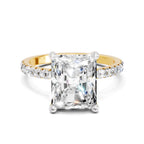 4.25 Ct Radiant Shape Solitaire Diamond Ring
