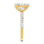4.25 Ct Radiant Shape Solitaire Diamond Ring