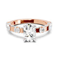 4.25 Ct Radiant Shape Solitaire Diamond Ring