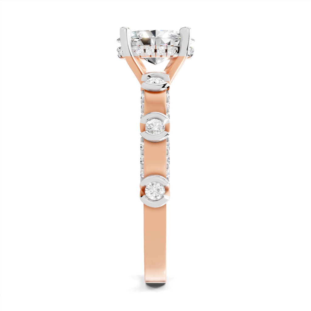 1.39 Ct Oval Shape Solitaire Diamond Ring