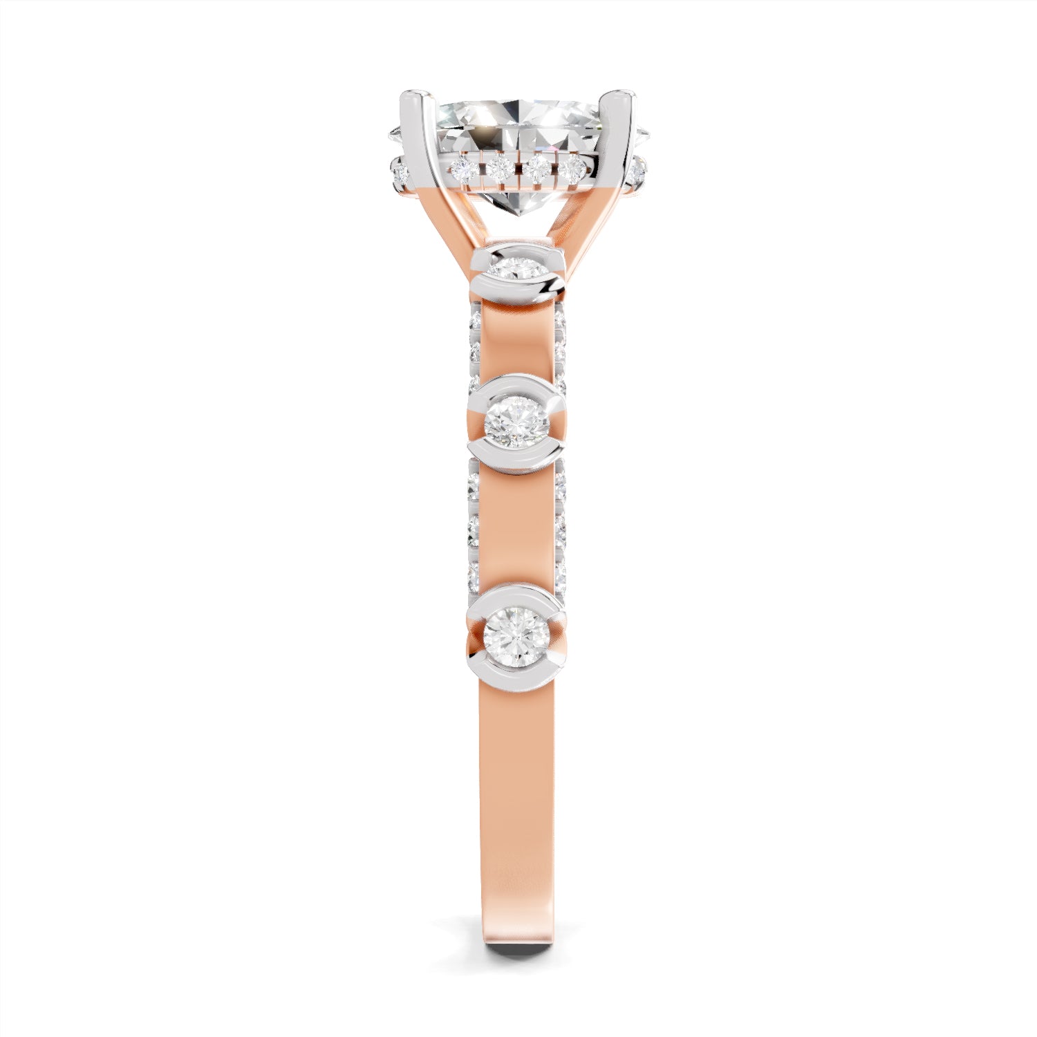 1.39 Ct Oval Shape Solitaire Diamond Ring