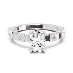 1.39 Ct Oval Shape Solitaire Diamond Ring