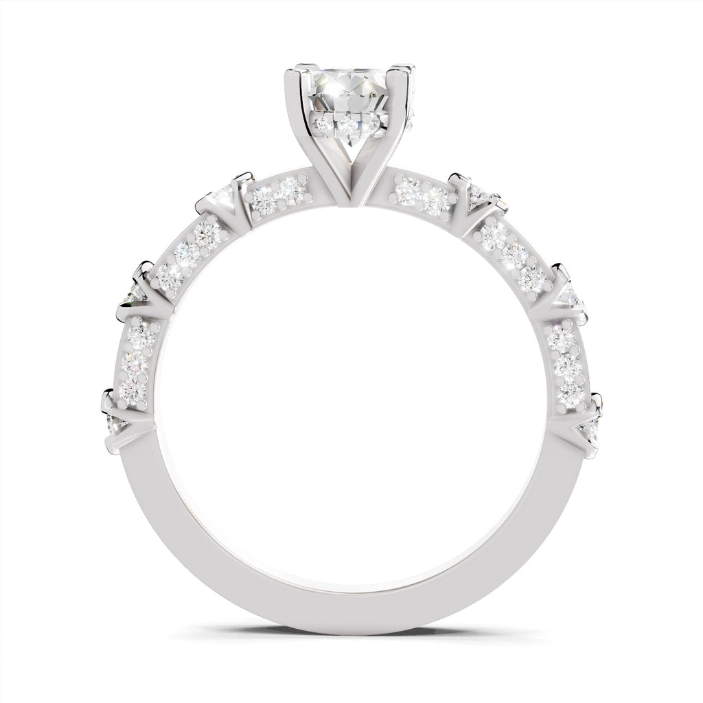 1.39 Ct Oval Shape Solitaire Diamond Ring