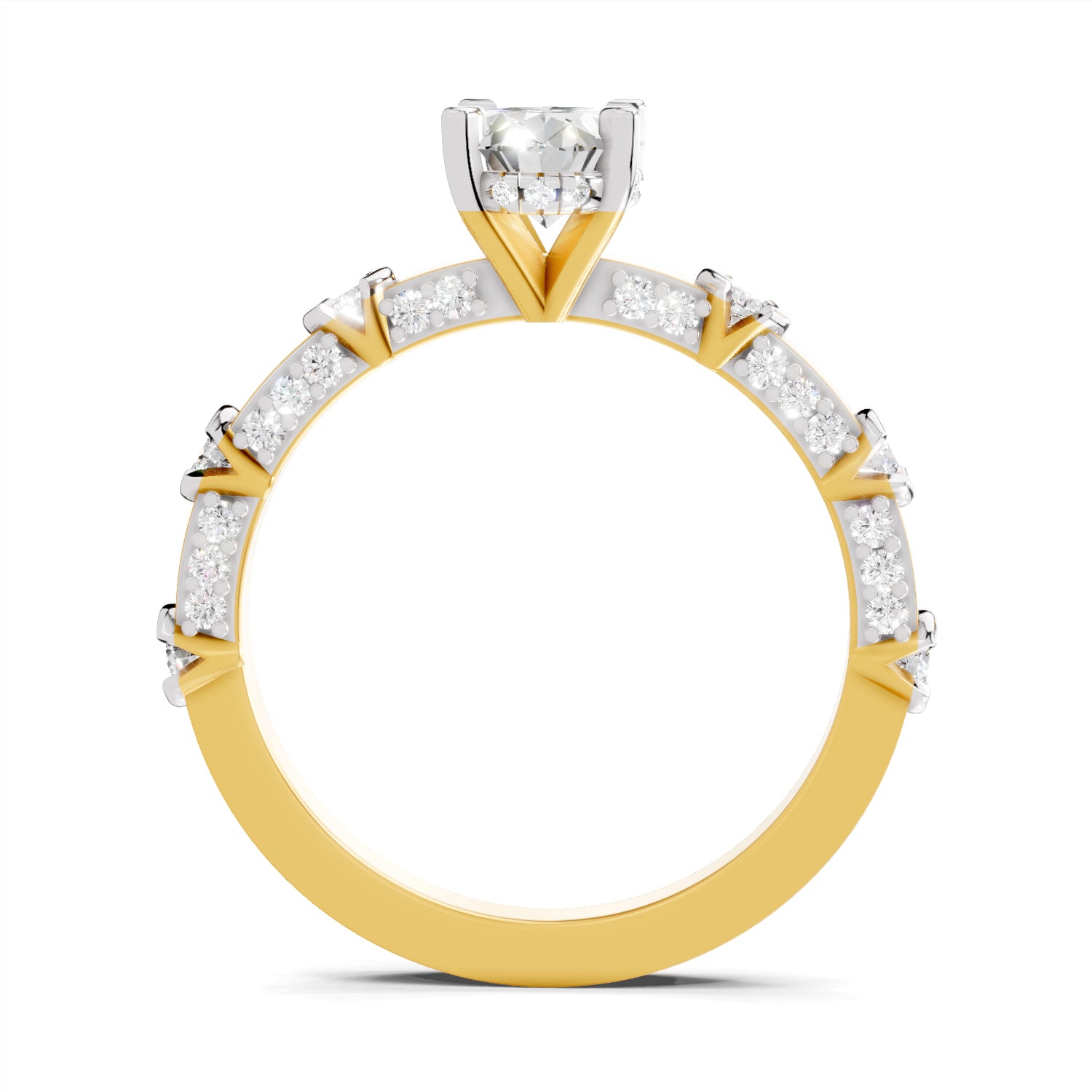 1.39 Ct Oval Shape Solitaire Diamond Ring